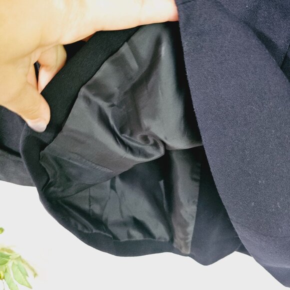 Vintage Morgan Taylor Studio Navy Blue Blazer Jacket Velvet Cuffs Size‎ 6《903》J - Picture 7 of 9